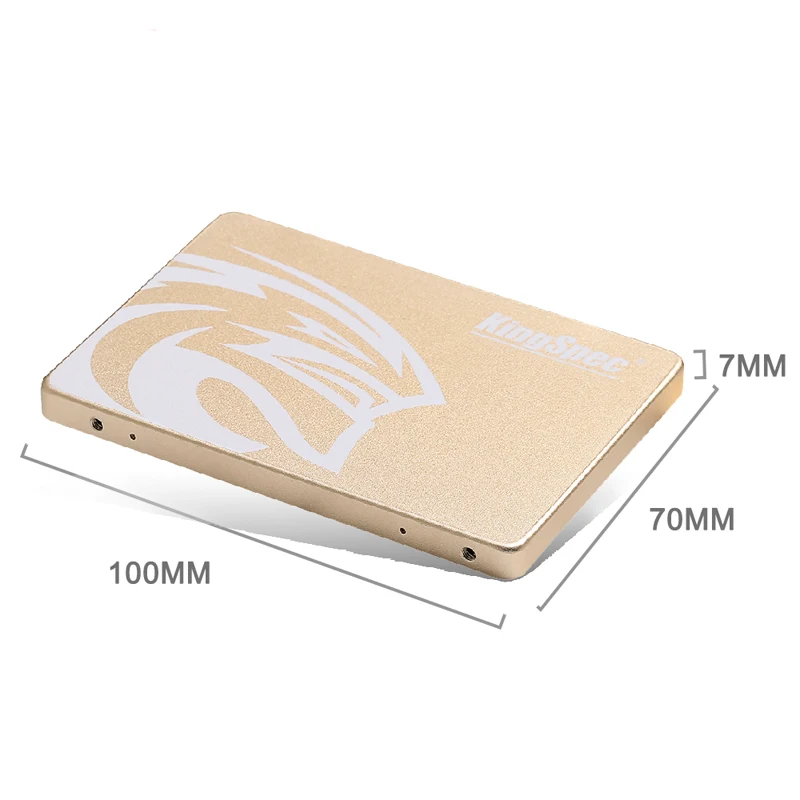 KingSpec ssd 500 Гб большая емкость 2 5 &quotSATA SATA3 Золотой металлический чехол HDD 512 ГБ