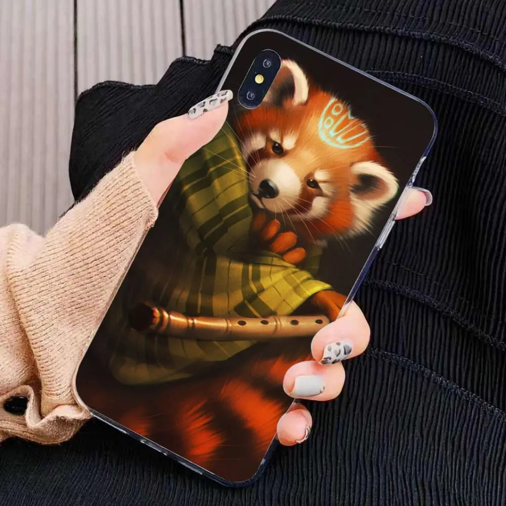 For iPhone 11 Pro 4 4S 5 5S SE 5C 6 6S 7 8 X 10 XR XS Plus Max iPod Touch Raccoon red panda fox Soft Skin Case |