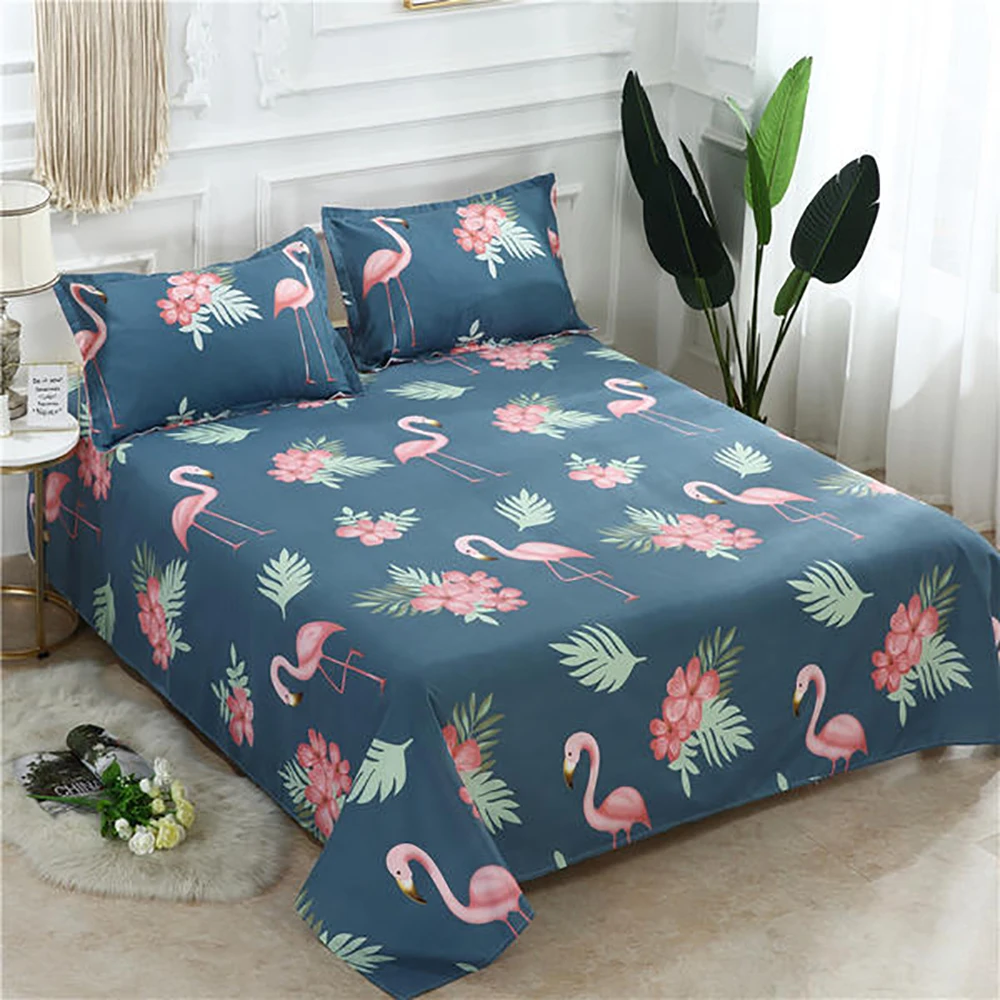 Cotton Textile Sheets Bedding One Piece Simple Fashion Print Comfortable Natural Suitable For Adult Students And Children