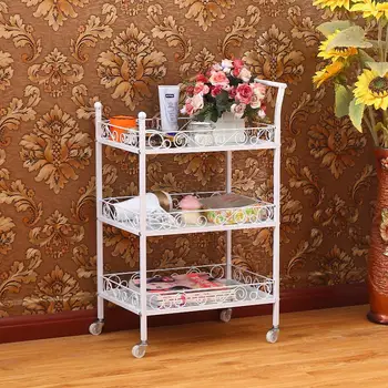

Beauty Salon Trolley Hair Iron Three-layer Beauty Salon Trolley Manicure Tattoo Tool Car Shelf