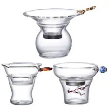 Стеклянный фильтр для замачивания чая из прозрачного стекла сито аксессуары фильтр для чая сито для замачивания чая