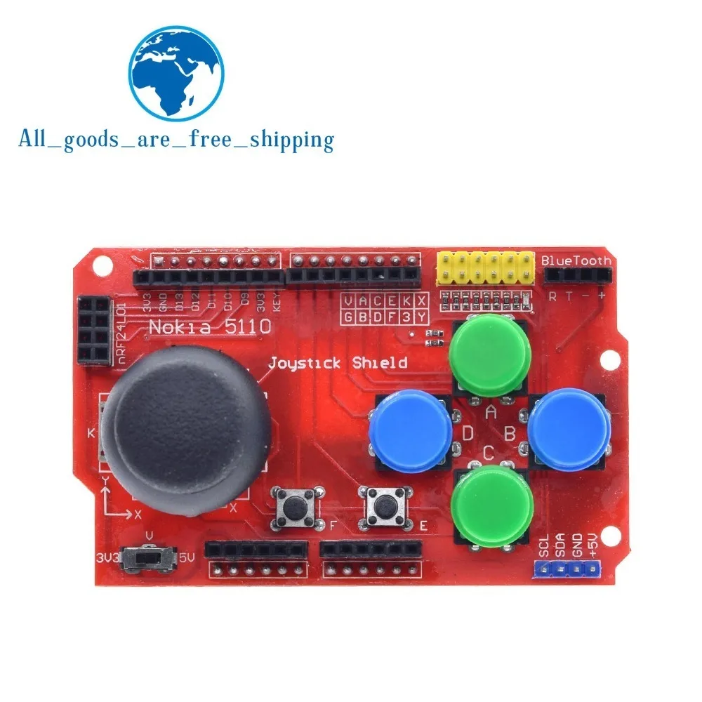 TZT щит джойстика для Arduino Плата расширения аналоговая клавиатура и мышь функция
