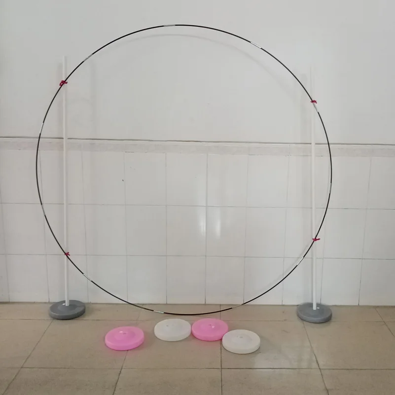 

Wedding backdrop flower ring structure DIY decorations wedding circle frame customize size diameter from 1.4m to 2.2m optional