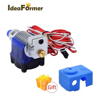 

3D Printer long distance V6 J-head hotend Extruder with Fan for 1.75mm/3.0mm 12/24V 0.4mm Nozzle MK Reprap for E3D V6 Print Head