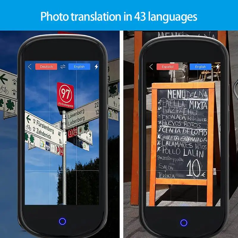 4G LTE Wifi Network 4 INCH V12 Translator Support MTK6739CPU RAM 1GB+ROM 8GB Android OS 7.1 Offline Translation IPS Screen voice translator language translator