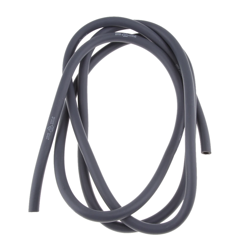 1M Reinforced Grey Motorcycle Rubber Hose Flexible Fuel Petrol Oil Pipe Tube