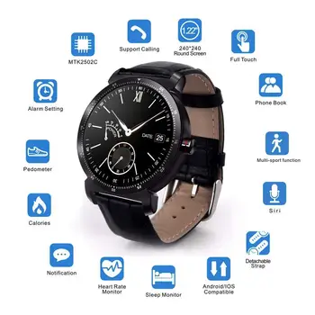 

Men Smart Watch with Heart Rate Monitor IPS Screen Fitness Tracker with Pedometer Calorie Bluetooth Watch Phone for Men Watches