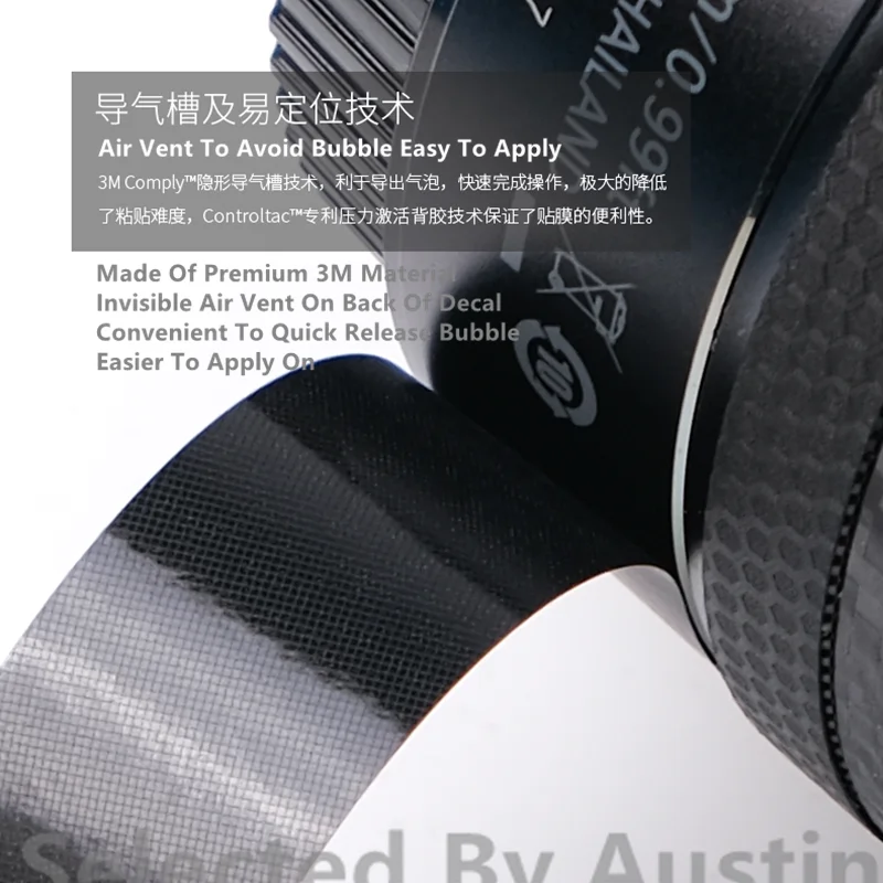 Calcomanías protectoras de la piel del cuerpo de la cámara para Sony a7R IV Anti-Slide Body Wrap Cover Shield Antiarañazos 3M Fibra de Carbono Negro Pegatinas 