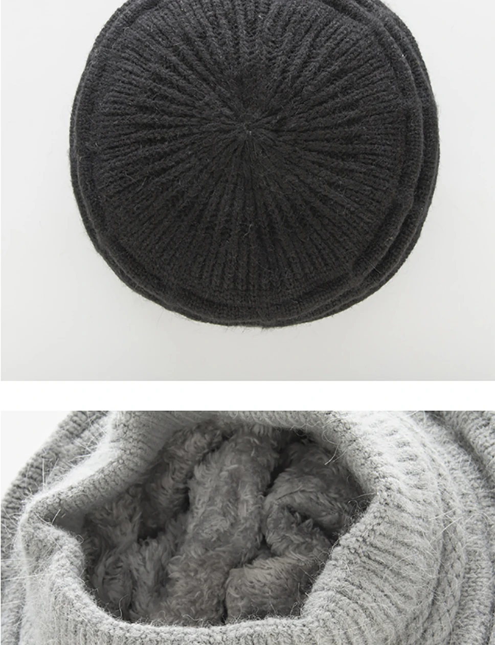 BEFORW New Knitted Warm Winter Wool Hats For Women Classic French Plus Velvet Beret Jacquard Casual Caps