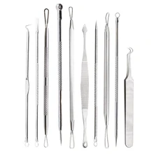 Comedone экстрактор очиститель пор черная точка прыщи для удаления черных точек иглы для выдавливания прыщей инструменты ложка для ухода за лицом 8 стилей