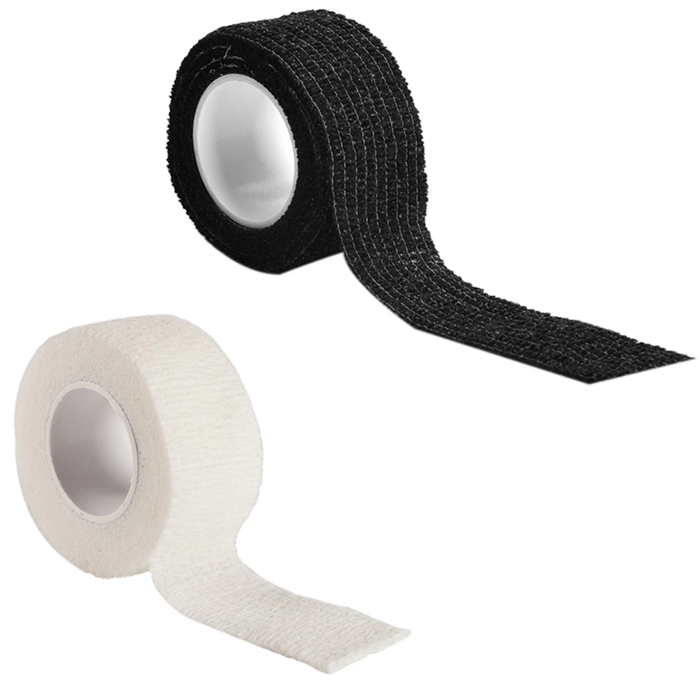 

2Mx2.5CM White Black Tattoo Self Adhesive Elastic Wide Elbow Tattoo Bandage Nail Tapes Finger Protection Wrap
