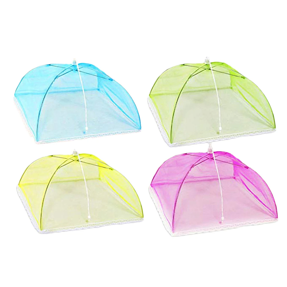 4 Paraguas plegable para alimentos carpa paraguas pantallas protectores de alimentos para Picnic en casa (Color al azar)|Otros especiales de cocina| - AliExpress