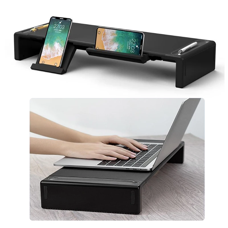 

Durable Monitor Stand Riser Screen Increased Shelf Holder Desk Storage Box Rack Bracket Comfortable Laptop Tray Office Supplies