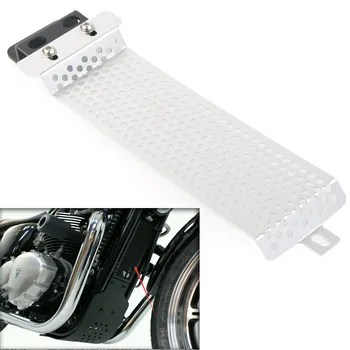 

Silver Motorcycle Oil Engine Cover Grille Guard Grill For Triumph Bonneville Thruxton T100 2000 Scrambler Steve Mcqueen