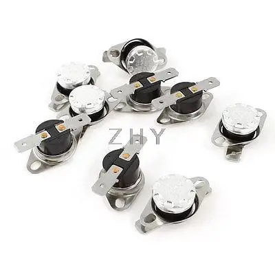 

10PCS AC250V 10A 95C NC Auto Reset 2 Terminals Temperature Control Switch