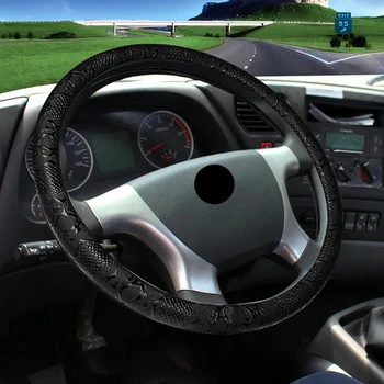 

15.7 inch Steering Wheel Cover Car for Trucks Pick Ups SUVs Black 40cm