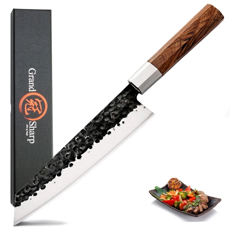 Ручной работы шеф-повара нож японский Kiritsuke кухонные ножи из нержавеющей стали инструмент для нарезки Профессиональный кухонный нож для мяса филе