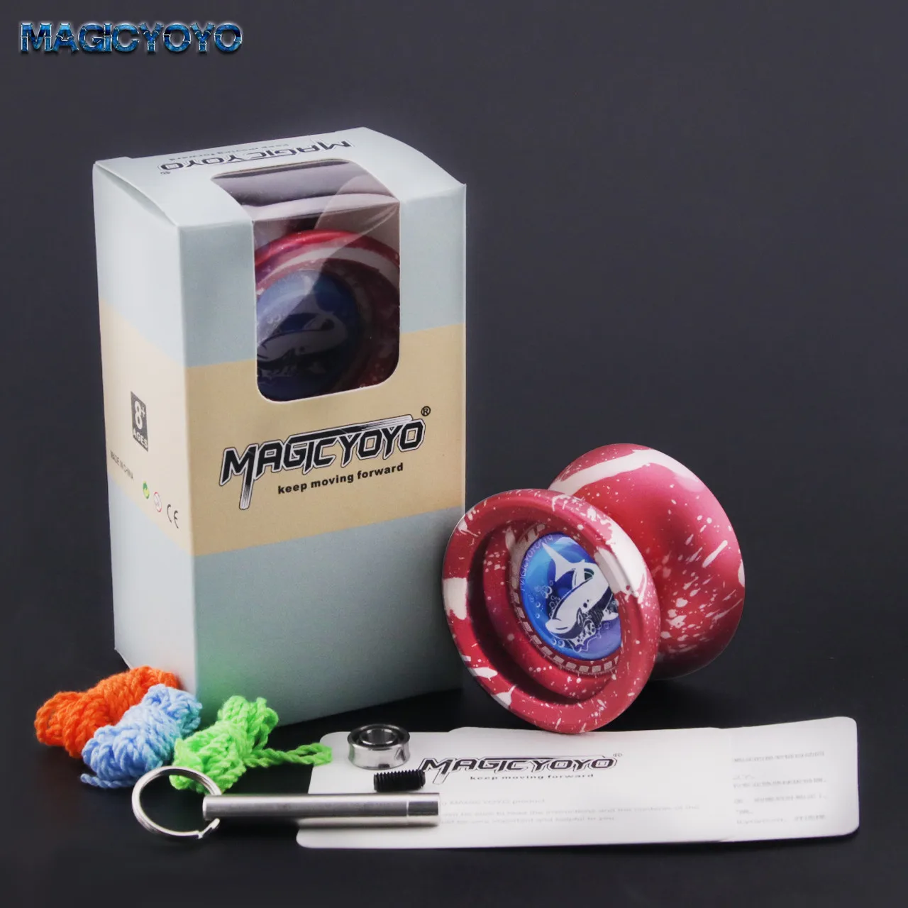 Magicyoyo T9 профессиональные детские игрушки матовая поверхность отзывчивая и не реагирующая сменная с наклейками йо-йо мяч классические игрушки