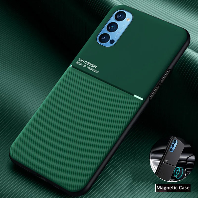 Роскошный кожаный мягкий чехол для OPPO Reno 4 ACE 2 Z роскошный магнитный автомобильный