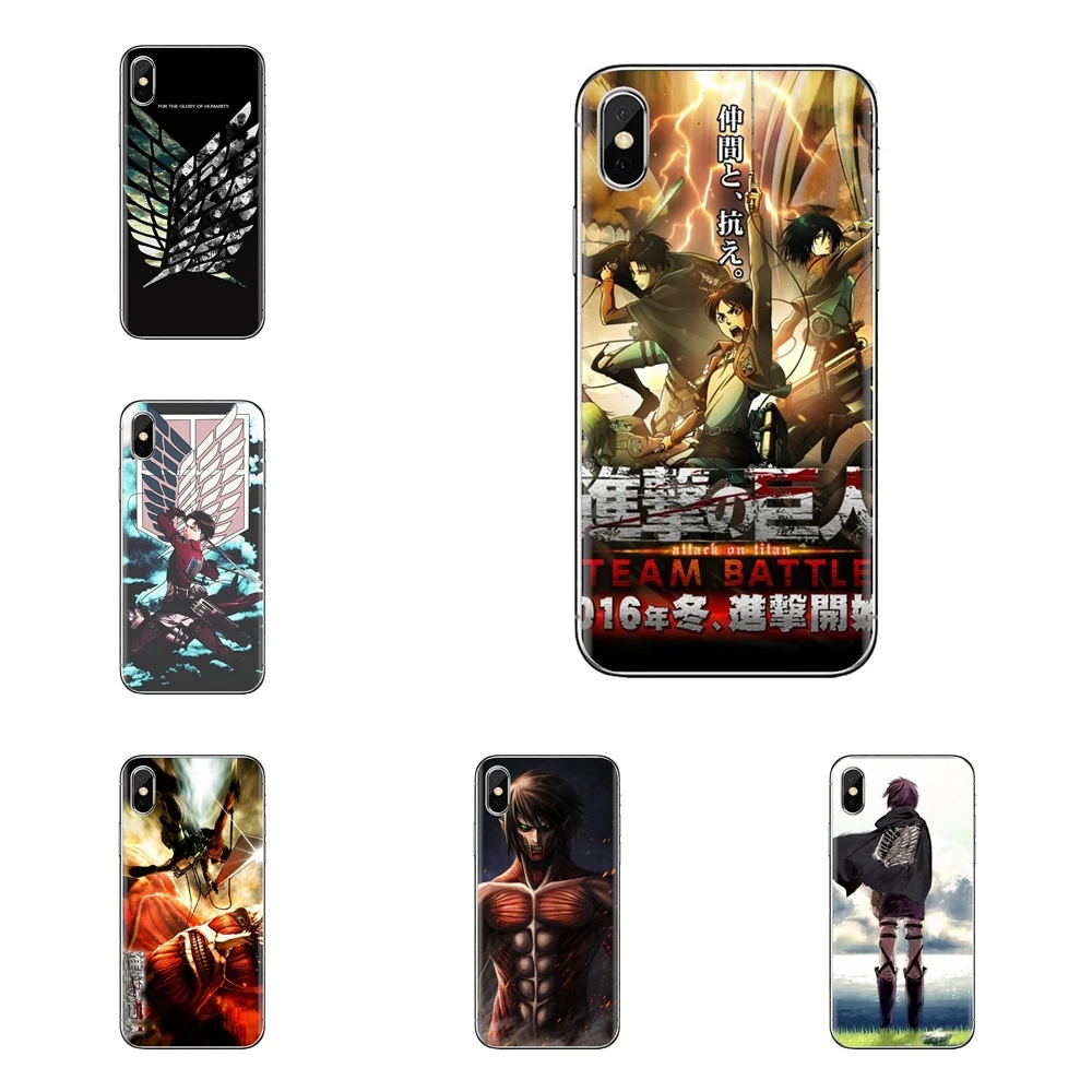 Attack on Titan Transparent Soft Cases Covers For LG G3 G4 Mini G5 G6 G7 Q6 Q7 Q8 Q9 V10 V20 V30 X Power 2 3 K10 K4 K8 2017 |