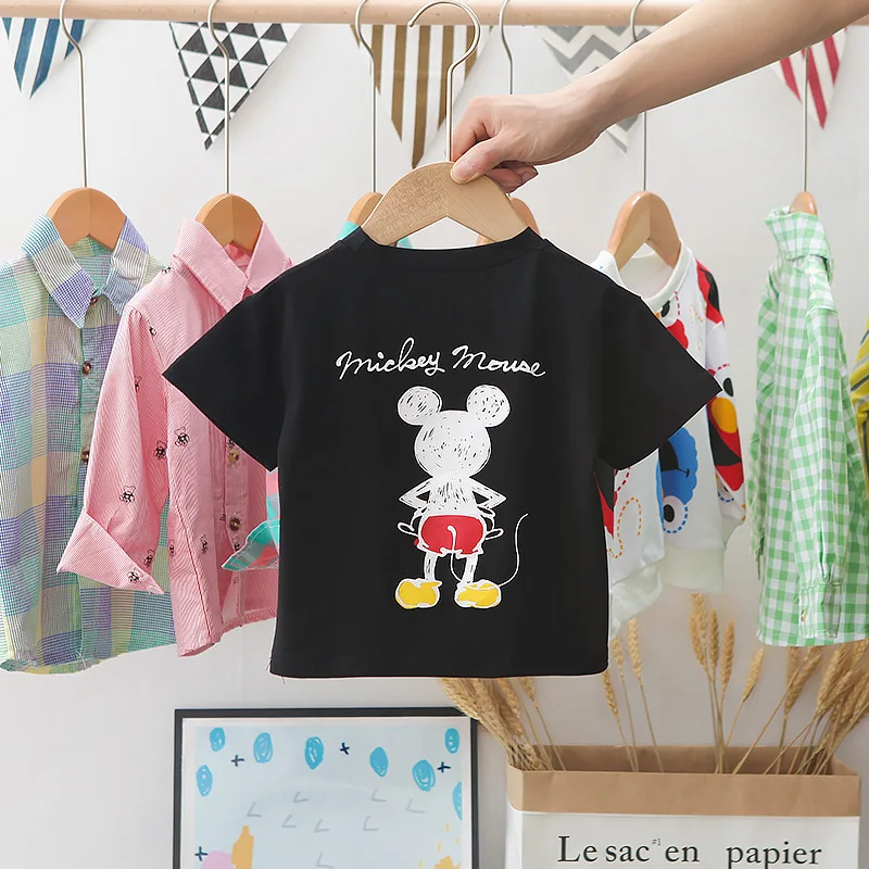 baby boy clothing sets Baby Girls Boys Summer Cartoon Mickey Mouse Sets Clothes Toddle Kids Cotton Short Sleeve T-Shirt+Pants Suits Children Clothing cute Clothing Sets