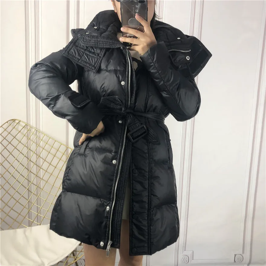 

Winter Coat Female 90% Duck Down Jacket Women Korean Warm Real Raccoon Fur Hooded Down Parka Doudoune Femme Hiver LW2010