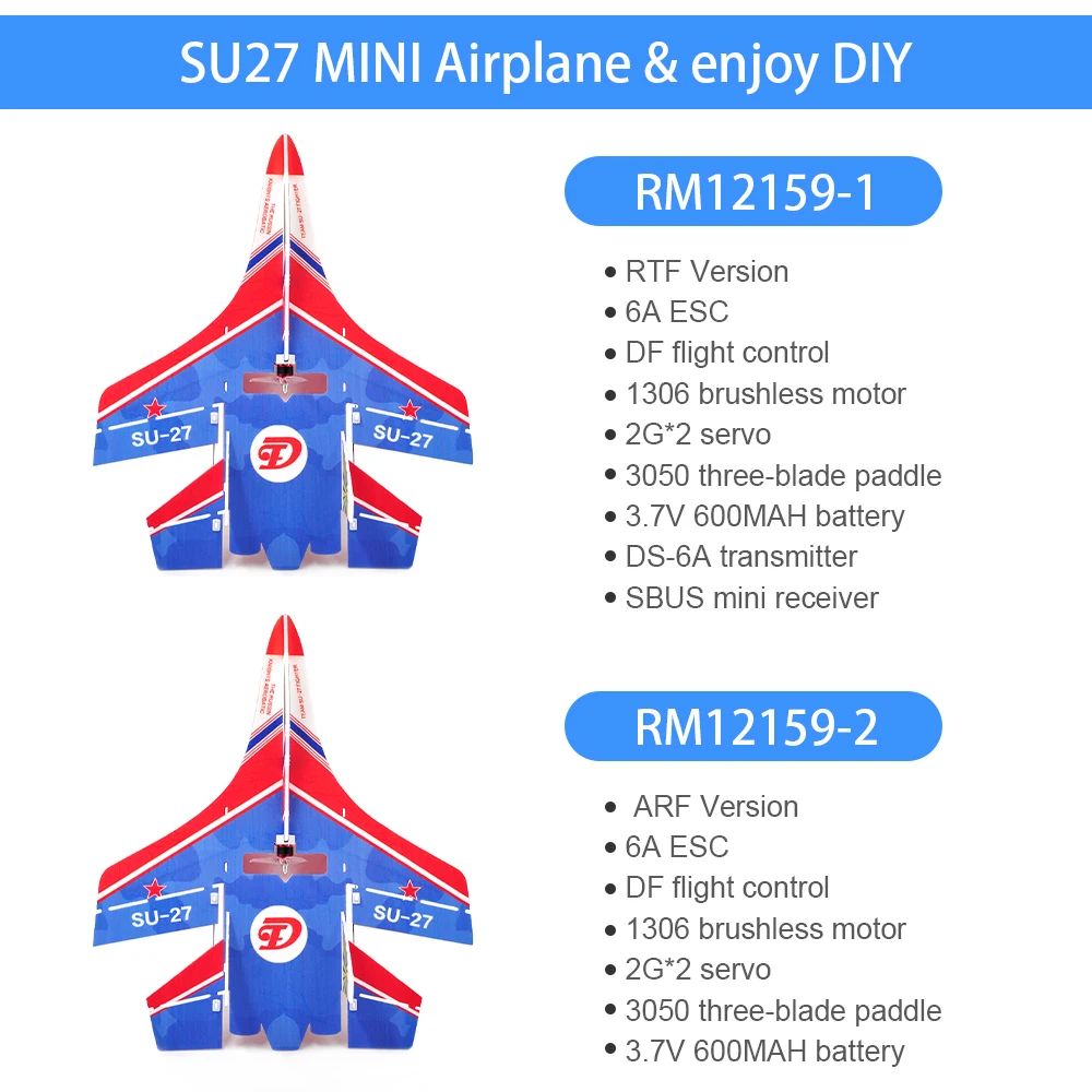 SU27 2,4G маленький радиоуправляемый самолет с бесщеточным Мотором, радиоуправляемый самолет с фиксированным крылом, игрушки для детей, мальчиков, сделай сам, RC самолет в сборе RTF