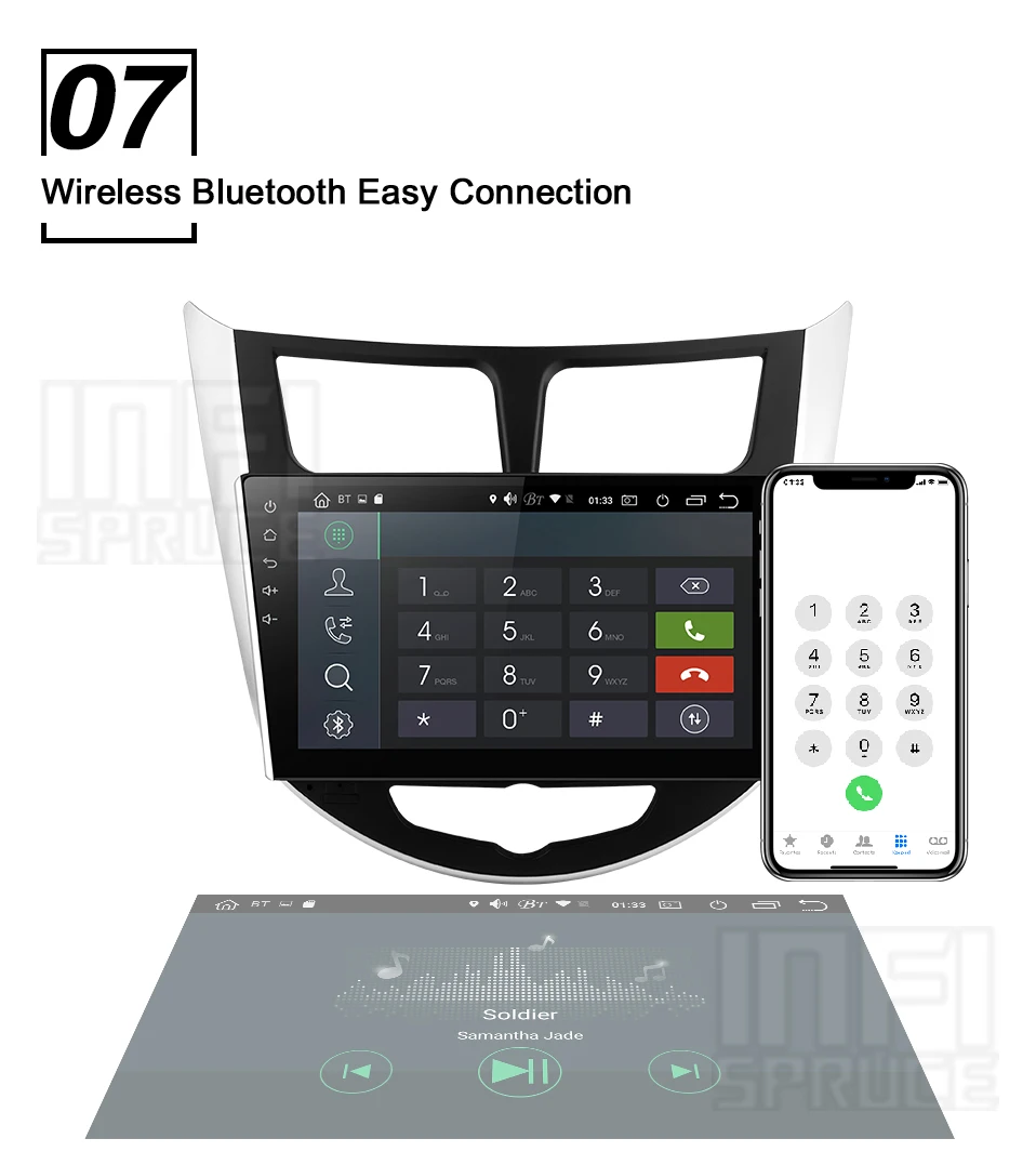 Cheap For Hyundai Solaris accent Verna i25 car dvd IPS  Android with gps navigation radio video car stereo multimedia player 10