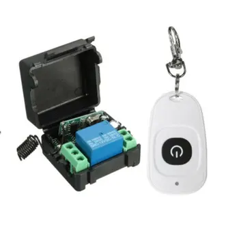 

Simple DC 12V Single Channel Relay Module RF Wireless Switch Receiver + Remote Control Transmitter DIY Kit