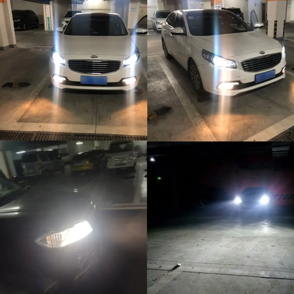 2PCS HB4 LED HB3 9005 Led Bulb Car Fog Light 12SMD 1400LM Daytime Running Lights 6000K White 12V Auto Lamp Bulbs