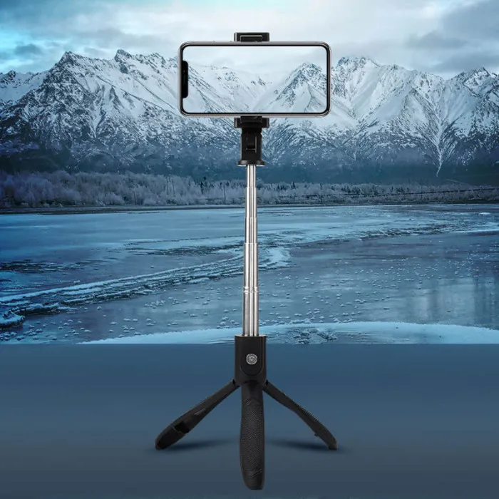 Handheld Extendable Tripod Monopod Phone Selfie Stick with Bluetooth Remote Shutter LHB99