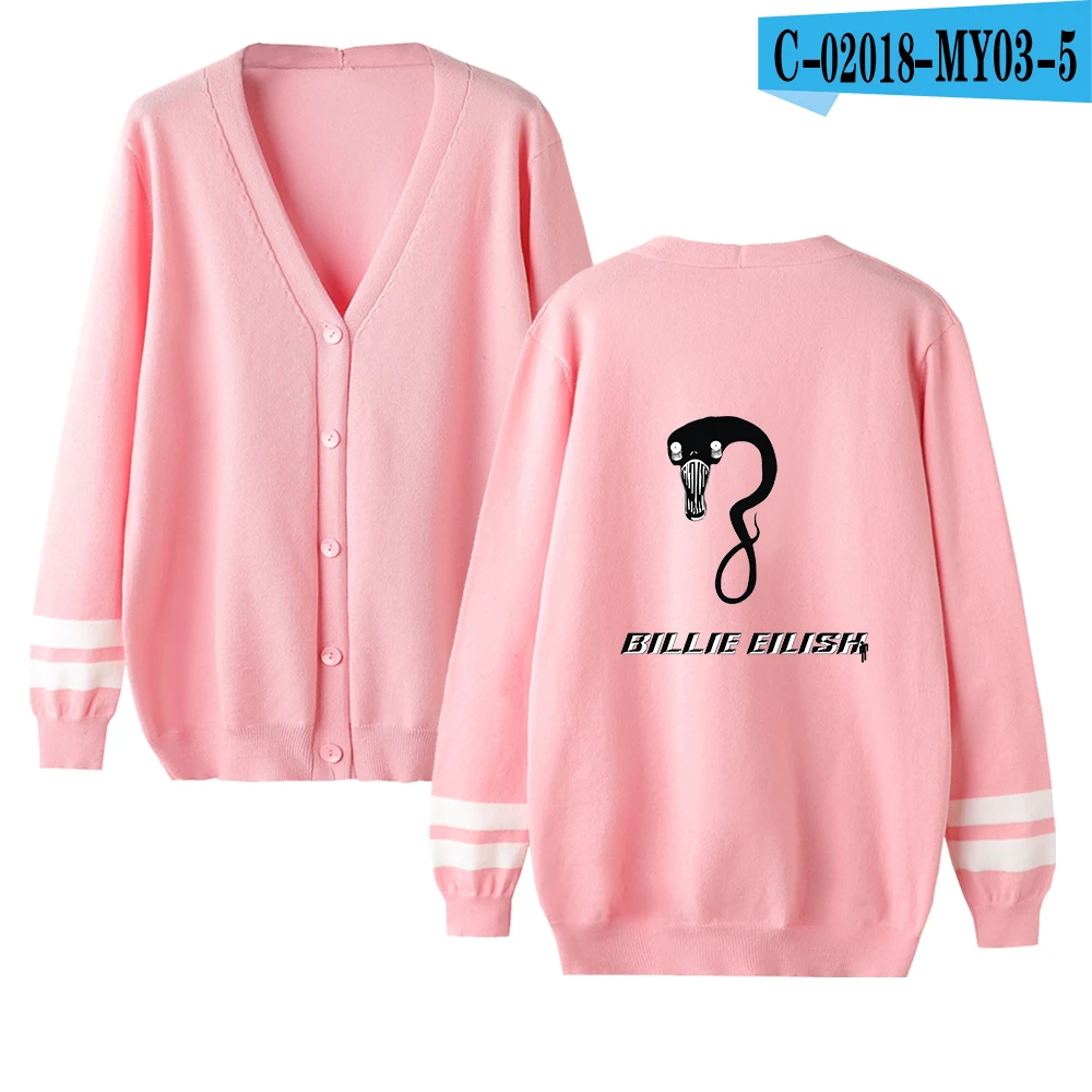 9 Billie Eilish свитер с принтом для мужчин и женщин, топы, модная спортивная одежда, кардиган унисекс, свитер для мальчиков и девочек, уличная куртка, подарки - Цвет: 9