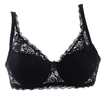 

Women Bra Corset Sexy Underwire 3/4 Cup Padded Lace Sheer Bra Sexy Lingerie Women Underwear