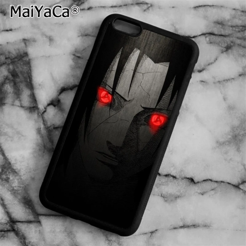 MaiYaCa sasuke uchiha sharingan naruto Phone Case For iPhone 5 6 6s 7 8 plus 11 pro X XR XS max Samsung S7 edge S8 S9 S10 |