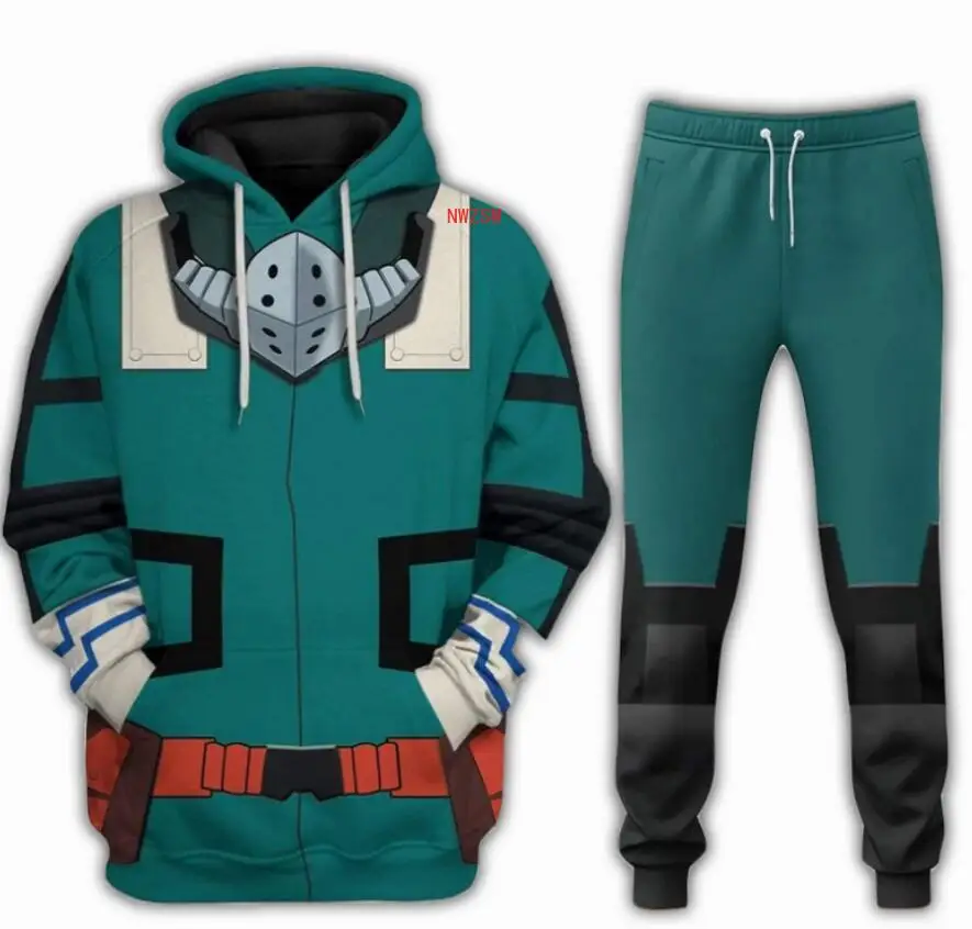 

My Hero Academia Deku Izuku Midoriya Cosplay Costume Hoodies Coat Anime pullover hoodie pants sweater