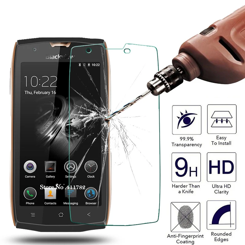 Закаленное стекло для Blackview A7 A20 Pro BV8000 BV7000 S6 S8 A9 BV6000 R6 P2 Lite Max1 защита экрана 9H защитное стекло|Защитные стёкла и