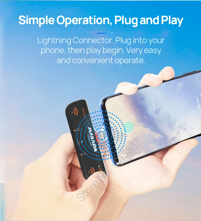 Беспроводной микрофон Mailada VLOGGO3L передатчик приемники петличный микрофон для Lightning iphone 6 7 8 iphone X XS Xr max iphone 11