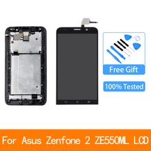 Bloc écran tactile LCD avec châssis, 5.5 pouces, pour Asus ZenFone 2 ZE550ML=