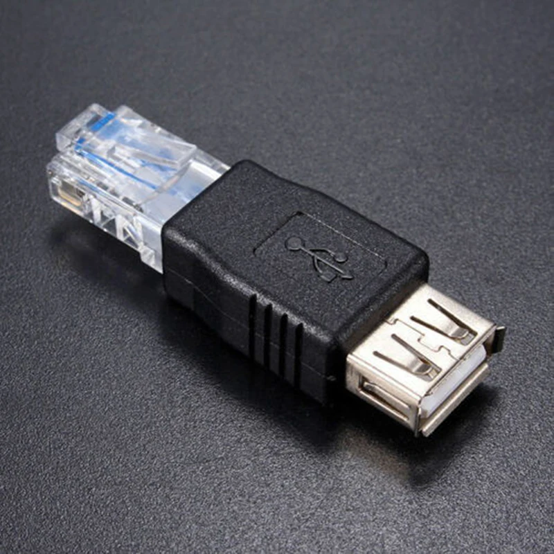 2 шт. Ethernet RJ45 папа к USB гнездовой разъем конвертер адаптер LAN сеть|Компьютерные