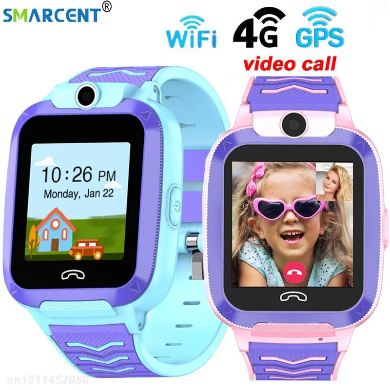  2020 newest 4G Smart Watch Kids Video Call IP67 Waterproof GPS WIFI SOS Q51 Smartwatch Baby Camera 
