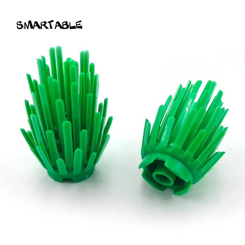 Smartable 2x2x4 трава кустарник растение строительные блоки MOC части игрушки для детей Совместимые основные бренды 6064 игрушки 20 шт./лот