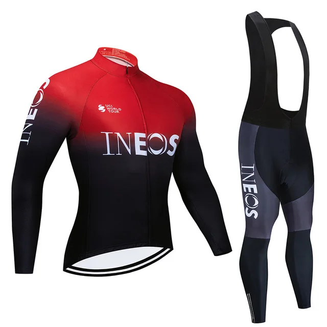 

2020 INEOS Long Sleeve Cycling Clothes Set NW Pro Team Jersey Men Suit Breathable Outdoor Sportful Bike MTB Clothing Paded