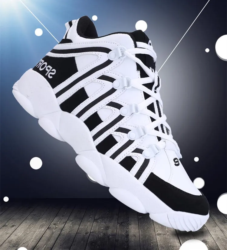 Autumn Winter Men Shoes Casual Trendy Thick Bottom Sneakers Strapped Non-slip Luxury Breathable Leather Sports Shoes 2021 New