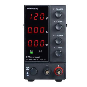 

DC 120V 3A Power Supply Voltage Regulator 3 Digits Display LED High Precision Mini Continuously Adjustable Power Supply NPS1203W