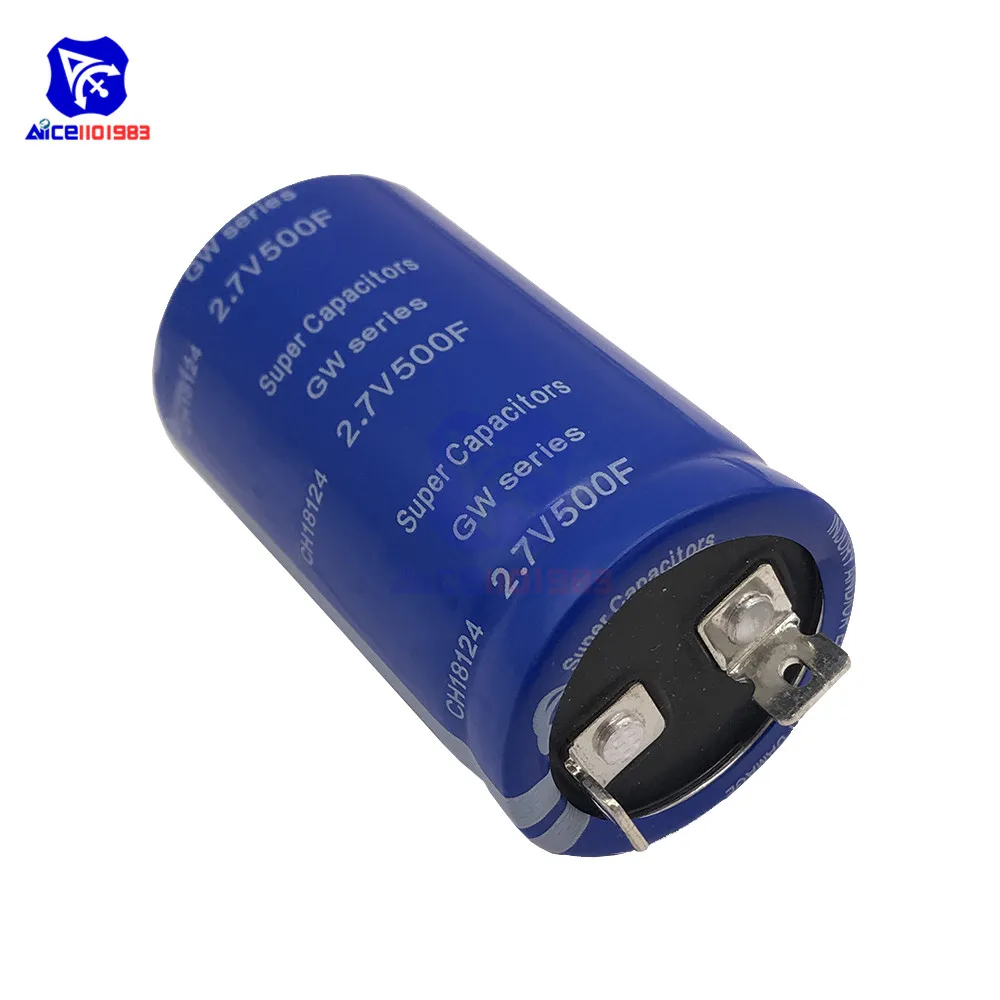 Solderless 6 шт. 2,7 в 500F 35*62 мм плоские ножки сверх яркий конденсатор низкий ESR супер конденсатор w/балансировочная Защитная плата для автомобиля
