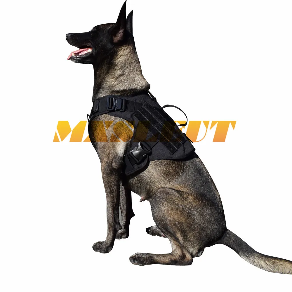 MXSLEUT тактический жилет для собак с ручкой в середине K9 Жгут Регулируемый размер для военной дрессировки собак охотничий жилет для собак