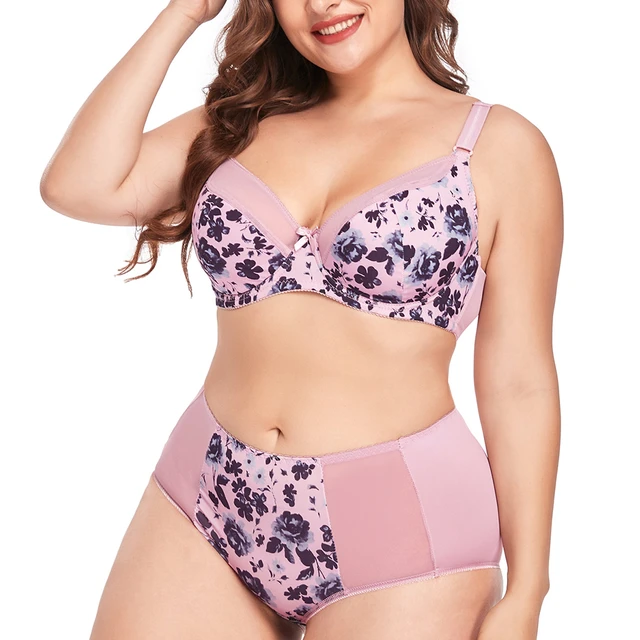 Bra Panty Sets Plus Size  Underwear Set Large Size - Plus Size