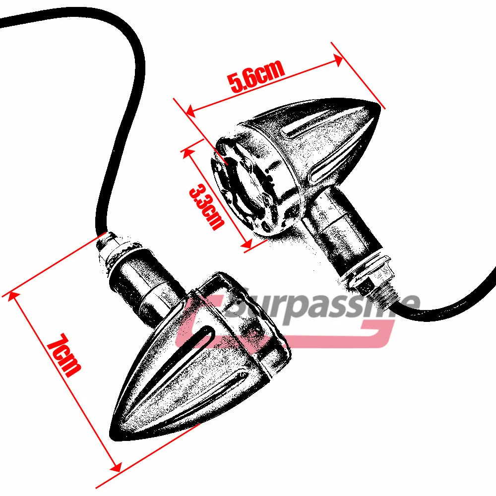 Универсальные указатели поворота мотоцикла 4 шт./компл.|light for|lights for motorcyclelights &