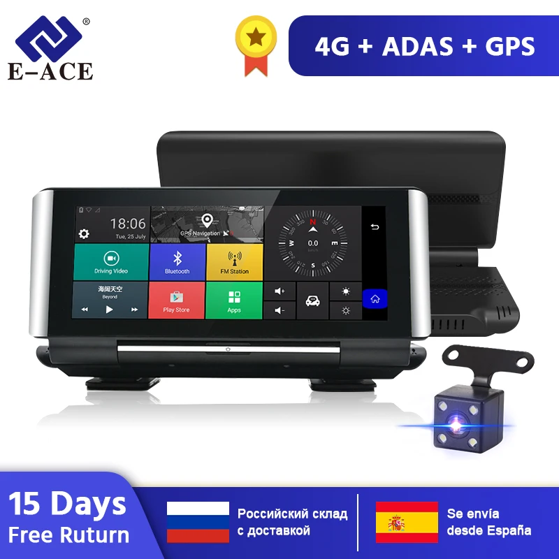Дешево E ACE E01 Автомобильный видеорегистратор font b gps b font 4G навигационный трекер 7