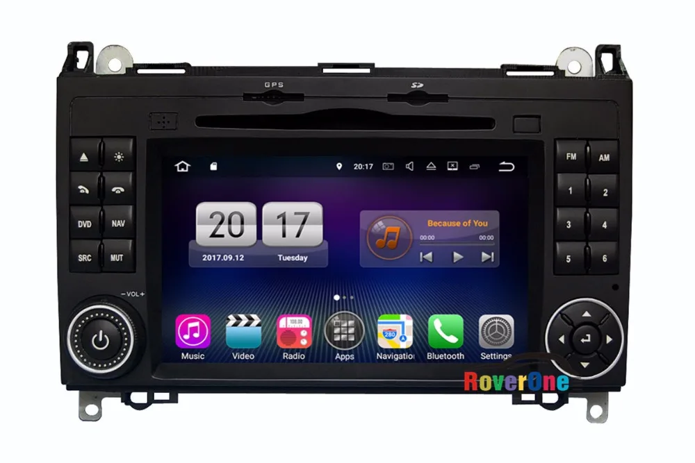 Автомагнитола для Mercedes A190 A200 W245 B55 B140 B160 Android 7 1 DVD радио стерео GPS-навигация